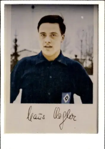 Autogramm Fußballer Claus Vogler, Hamburger SV