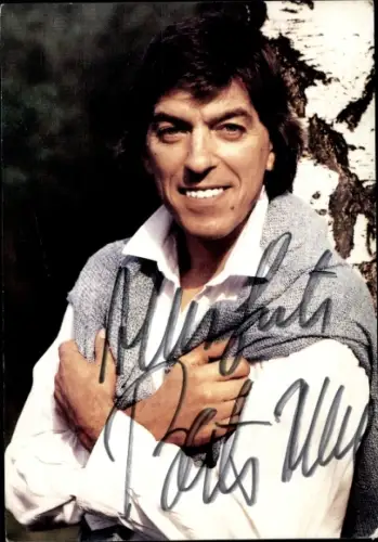 Autogrammkarte Sänger Bata Illic, Portrait, Autogramm