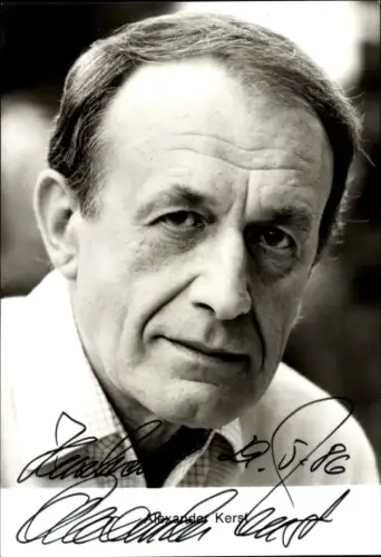 Ak Schauspieler Alexander Kerst, Portrait, Autogramm