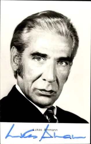Ak Schauspieler Lukas Ammann, Portrait, Autogramm