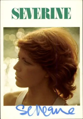 Ak Sängerin Severine, Portrait, Autogramm
