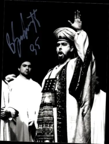 Foto Opernsänger Roberto Scandiuzzi, La Scala, Autogramm