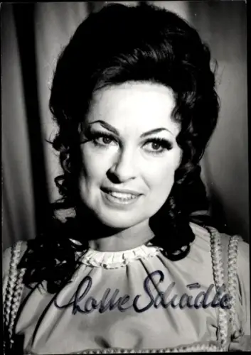 Foto Opernsängerin Lotte Schädle, Ariadne auf Naxos, Autogramm