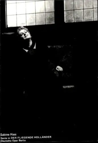 Foto Opernsängerin Sabine Hass, Senta, Der fliegende Holländer, Autogramm