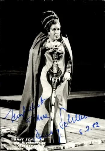 Foto Opernsängerin Anny Schlemm, als Klytämnestra, Autogramm
