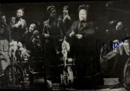 Foto Opernsängerin Anny Schlemm, Opernszene, Autogramm