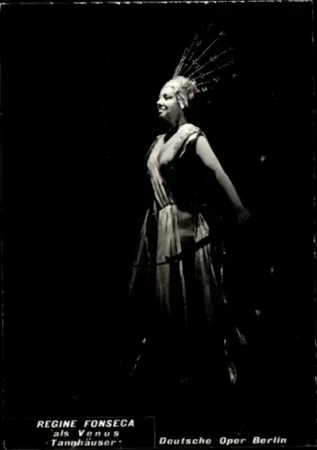Ak Opernsängerin Regina Fonseca, als Venus, Tannhäuser, Autogramm
