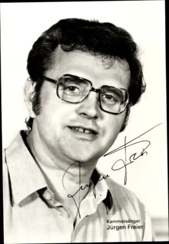 Ak Opernsänger Jürgen Freier, Portrait, Autogramm