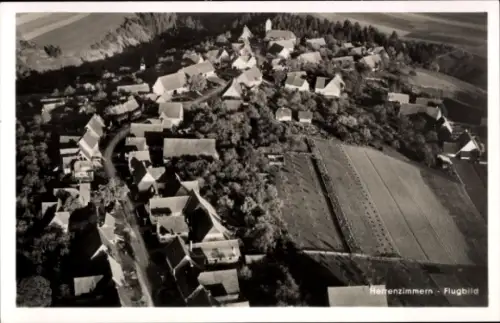 Ak Herrenzimmern Bösingen bei Rottweil Württemberg, Luftaufnahme von  ländliche Umgebung, Häuser,