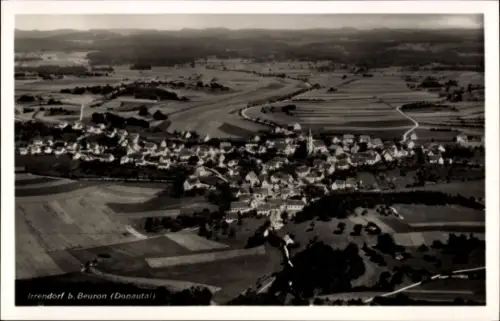 Ak Irrendorf Irndorf in Württemberg, Luftaufnahme von Irrendorf, Beuron, Donautal, ländliche Umge
