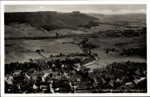 Ak Schwäbisch Hall in Württemberg, Fliegeraufnahme vom Hessental, Ort