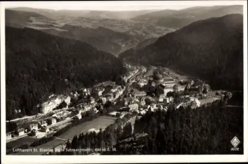 Ak St. Blasien im Schwarzwald, Luftaufnahme