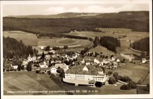 Ak Friedenweiler im Schwarzwald, Luftaufnahme von  Hochschwarzwald, Höhenluftkurort, 900-1000 m ü