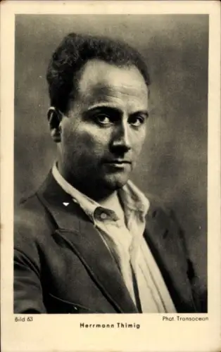Ak Schauspieler Hermann Thimig, Portrait