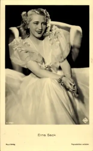 Ak Opernsängerin Erna Sack, Portrait, Ross Verlag  2725/1, Autogramm