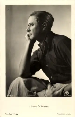 Ak Schauspieler Hans Söhnker, Portrait im Profil