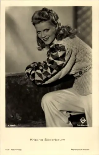 Ak Schauspielerin Kristina Söderbaum, Portrait, UFA Film