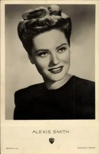 Ak Schauspielerin Alexis Smith, Portrait, Warner Bros, Rhapsodie in Blau