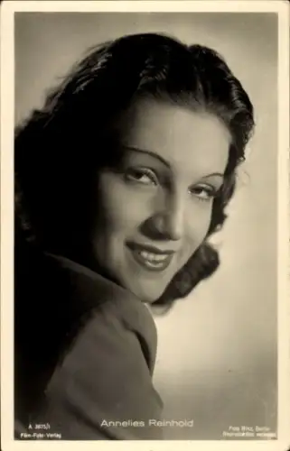 Ak Schauspielerin Annelies Reinhold, Portrait