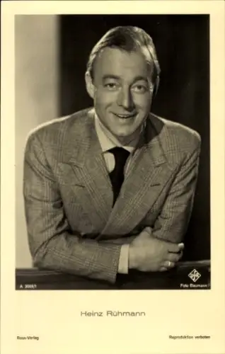 Ak Schauspieler Heinz Rühmann, Portrait