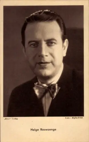 Ak Schauspieler Helge Roswaenge, Ross Verlag