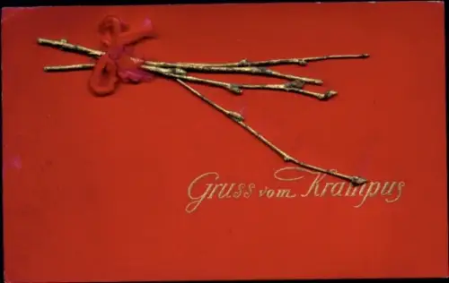 Material Ak Krampus, Zweige, Stoffschleife