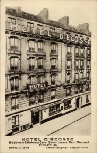 CPA Paris VIII., Hotel d'Ecosse
