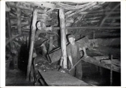 Ak Steinkohlenbergwerk, Aufgabestelle zweier Förderbänder