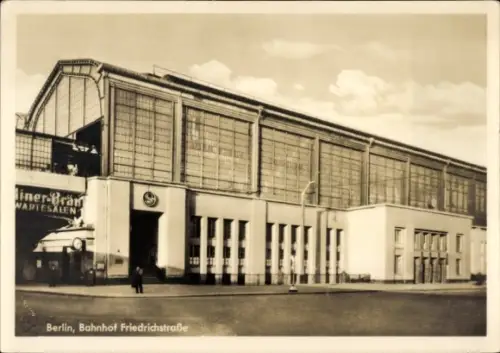 Ak Berlin Mitte, Bahnhof Friedrichstraße