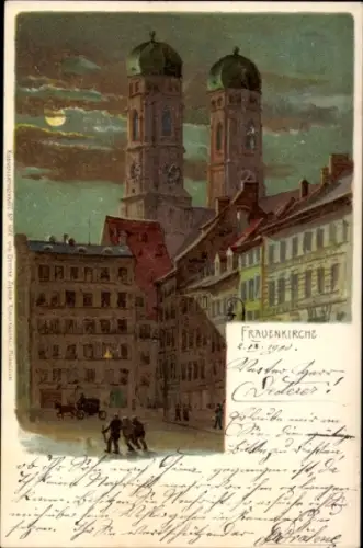 Künstler Ak München, Frauenkirche