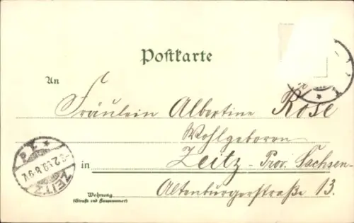 Litho Düsseldorf am Rhein, Rochuskirche, Rathaus, Marienkirche