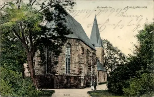 Ak Sangerhausen am Harz, Marienkirche,  , 2.989