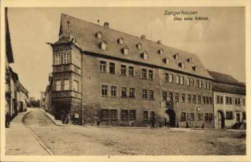 Ak Sangerhausen am Harz,  Das neue Schloss,  Architektur