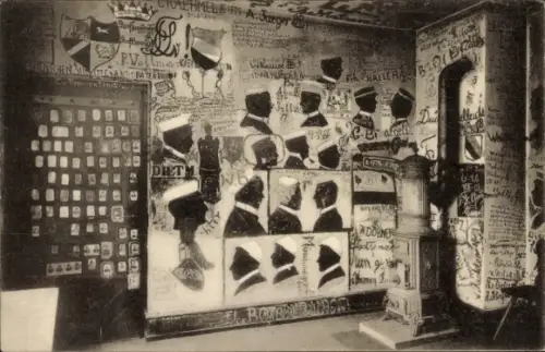 Studentika Ak Heidelberg, Partie im Universitätskarzer, Ofen