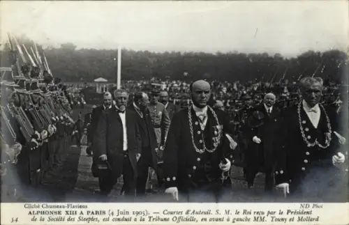 CPA Paris, Alphonse XIII, Courses d'Auteuil