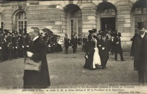 CPA Palais de Luxembourg, Besuch des italienischen Königspaares 1903