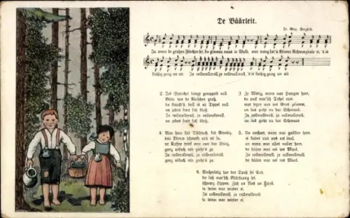 Lied Ak De Bäärleit, Wilhelm Vogel, Kinder, Erzgebirge