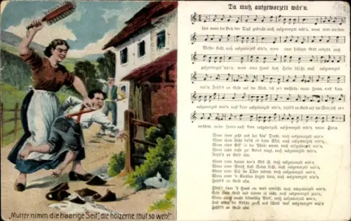 Lied Ak Mückenberger, Hilmar, Da muß aufgeworzelt wär'n, Mutter nimm die haarige Seit'