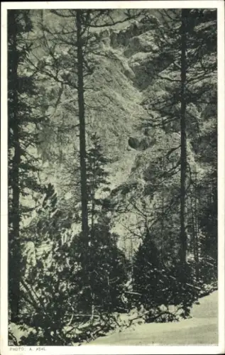 Ak Werfen in Salzburg, Eisriesenwelt im Tennengebirge, Hochkogel-Westwand, Höhleneingang