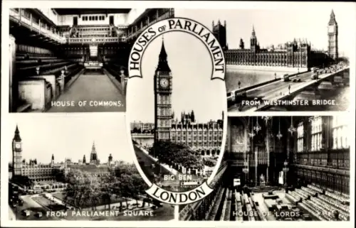 Ak City of Westminster London England, House of Commons, Big Ben, House of Lords