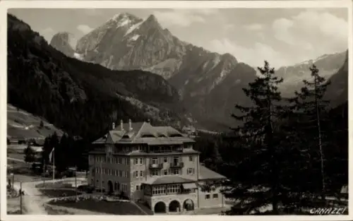 Ak Canazei Trentino, Rifugio Contrin, Berglandschaft, Hotel