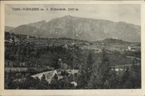 Ak Nötsch am Dobratsch Kärnten, Berglandschaft,  Törl-Maglern, 2167 m