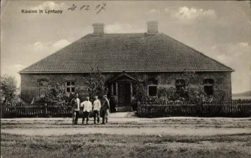 Ak Lyntupy Weißrussland, Kasino in  vier Personen, Datum 24.12.17