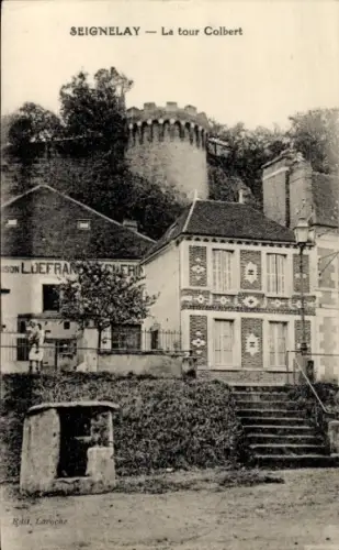 Ak Seignelay Yonne, La tour Colbert,   Architektur,  von Laroche