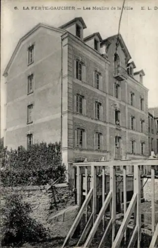 CPA La Ferté Gaucher Seine et Marne, Les Moulins de la Ville