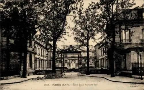Ak Paris XVI., Ecole Jean Baptiste Say, Schule