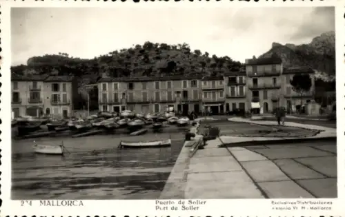 Ak Port de Sóller Mallorca Balearische Inseln, Hafenansicht