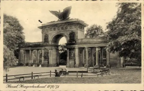 Ak Kassel, Kriegerdenkmal 1870/71