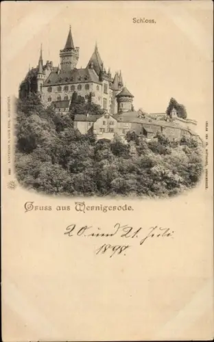 Ak Wernigerode am Harz, Schloss