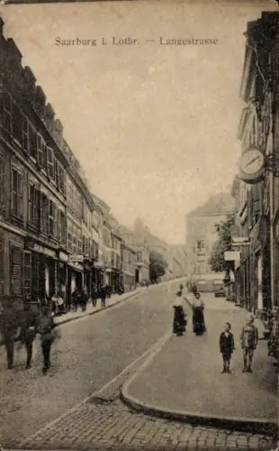 Ak Sarrebourg Saarburg Lothringen Moselle, Langestraße